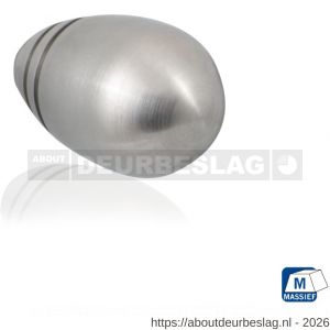 GPF Bouwbeslag RVS GPF5525.25 meubelknop rond 25 mm hoogte 39 mm RVS geborsteld - R21005378 - afbeelding 1