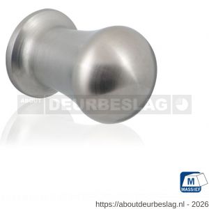 GPF Bouwbeslag RVS GPF5540.25 meubelknop rond 25 mm hoogte 38 mm RVS geborsteld - R21005387 - afbeelding 1