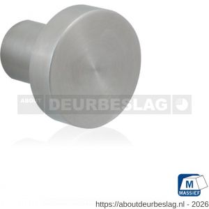GPF Bouwbeslag RVS GPF5550.35 meubelknop rond 35 mm hoogte 32 mm RVS geborsteld - R21005395 - afbeelding 1