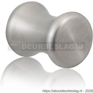 GPF Bouwbeslag RVS GPF5555.20 meubelknop rond 20 mm hoogte 34 mm RVS geborsteld - R21005396 - afbeelding 1