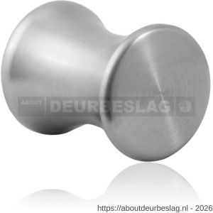 GPF Bouwbeslag RVS GPF5560.35 meubelknop rond 35 mm hoogte 45 mm RVS geborsteld - R21005399 - afbeelding 1