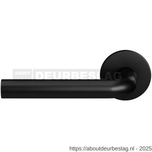 GPF Bouwbeslag Entree GPF600VZL L-model 19 mm deurkruk gatdeel op rozet 53x6 mm linkswijzend zwart egaal - R21010198 - afbeelding 1