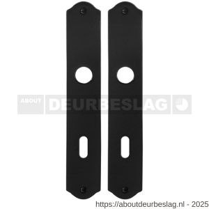 GPF Bouwbeslag Smeedijzer GPF6100.22 BB72 schild 238x41x4 mm BB72 smeedijzer zwart - R21004426 - afbeelding 1