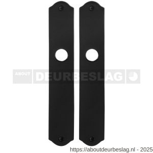 GPF Bouwbeslag Smeedijzer GPF6100.22 blind schild 238x41x4 mm blind smeedijzer zwart - R21004410 - afbeelding 1