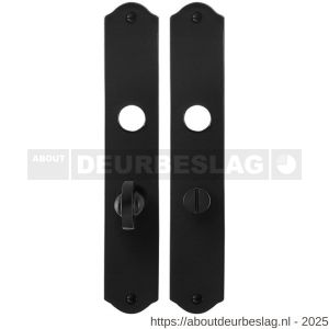 GPF Bouwbeslag Smeedijzer GPF6100.22 WC57/5 schild 238x41x4 mm WC57/5 smeedijzer zwart - R21004432 - afbeelding 1