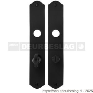 GPF Bouwbeslag Smeedijzer GPF6100.22 WC63/8 schild 238x41x4 mm WC63/8 smeedijzer zwart - R21004433 - afbeelding 1