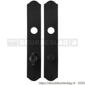 GPF Bouwbeslag Smeedijzer GPF6100.22 WC72/8 schild 238x41x4 mm WC72/8 smeedijzer zwart - R21004434 - afbeelding 1