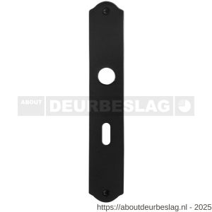 GPF Bouwbeslag Smeedijzer GPF6100.22L/R BB56 schild gatdeel 238x41x4 mm BB56 links-rechtsdraaiend smeedijzer zwart - R21004412 - afbeelding 1