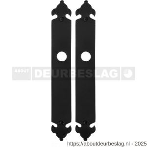 GPF Bouwbeslag Smeedijzer GPF6100.25 blind langschild 291x41x4 mm blind smeedijzer zwart - R21004435 - afbeelding 1