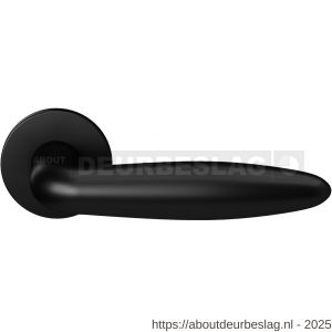 GPF Bouwbeslag Entree GPF620VZ Sigaar model deurkruk op rozet 53x6 mm zwart egaal - R21009299 - afbeelding 1
