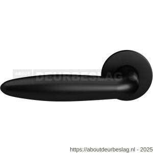 GPF Bouwbeslag Entree GPF620VZL Sigaar model deurkruk gatdeel op rozet 53x6 mm linkswijzend zwart egaal - R21010210 - afbeelding 1