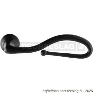 GPF Bouwbeslag Smeedijzer GPF6260R Lumi deurkruk gatdeel rechtswijzend smeedijzer zwart - R21002879 - afbeelding 1