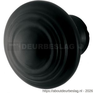 GPF Bouwbeslag Smeedijzer GPF6510.32 meubelknop 32 mm hoogte 31 mm smeedijzer zwart - R21005418 - afbeelding 1