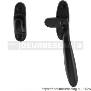GPF Bouwbeslag Smeedijzer GPF6604.60 raamboom rechtsdraaiend met brug smeedijzer zwart - R21005004 - afbeelding 1