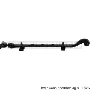 GPF Bouwbeslag Smeedijzer GPF6610.60 raamuitzetter 280 mm met 2 pennen smeedijzer zwart - R21005153 - afbeelding 1