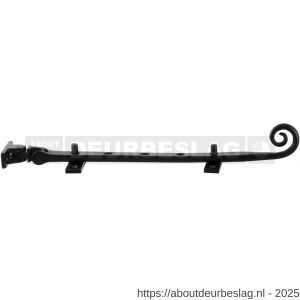 GPF Bouwbeslag Smeedijzer GPF6613.60 raamuitzetter 310 mm met 2 pennen smeedijzer zwart - R21005155 - afbeelding 1