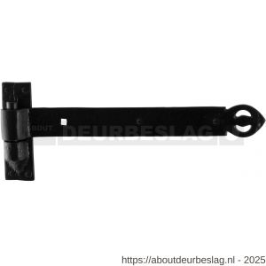 GPF Bouwbeslag Smeedijzer GPF6630.60 duimheng 800 mm met duim smeedijzer zwart - R21000029 - afbeelding 1