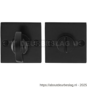 GPF Bouwbeslag Smeedijzer GPF6910.08 toiletgarnituur vierkant 52x52x4 mm stift 8 mm smeedijzer zwart - R21003865 - afbeelding 1
