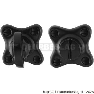 GPF Bouwbeslag Smeedijzer GPF6910.09 toiletgarnituur klassiek 44x44x9 mm stift 8 mm smeedijzer zwart - R21003866 - afbeelding 1