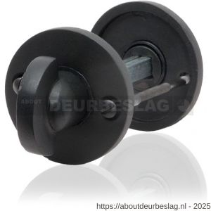 GPF Bouwbeslag Smeedijzer GPF6911.00 toiletgarnituur rond 53x5 mm stift 5 mm smeedijzer zwart - R21003794 - afbeelding 1