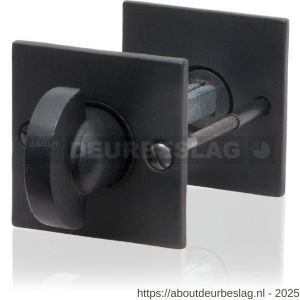 GPF Bouwbeslag Smeedijzer GPF6911.08 toiletgarnituur vierkant 52x52x4 mm stift 5 mm smeedijzer zwart - R21003790 - afbeelding 1