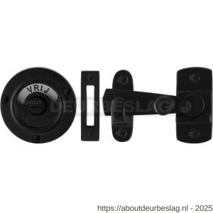 GPF Bouwbeslag Smeedijzer GPF6915.60 toiletgarnituur met overslag 8 mm stift smeedijzer zwart - R21003867 - afbeelding 1