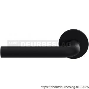 GPF Bouwbeslag Entree GPF800VZL L-model 19 mm deurkruk gatdeel op rozet 53x6 mm linkswijzend zwart - R21010214 - afbeelding 1