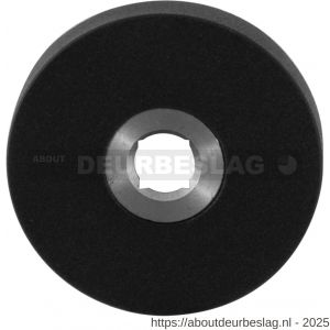 GPF Bouwbeslag ZwartWit GPF8100.00L/R rond click rozet 50x8 mm links-rechtsdraaiend zwart - R21003637 - afbeelding 1