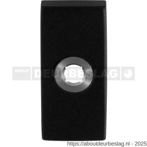 GPF Bouwbeslag ZwartWit GPF8100.01R rechthoekig click rozet 70x32x10 mm rechtsdraaiend zwart - R21008301 - afbeelding 1