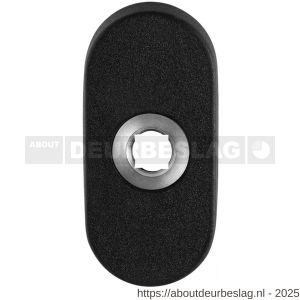 GPF Bouwbeslag ZwartWit GPF8100.04 ovaal click rozet 70x32x10 mm zwart - R21007360 - afbeelding 1