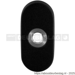 GPF Bouwbeslag ZwartWit GPF8100.04L ovaal click rozet 70x32x10 mm linksdraaiend zwart - R21007361 - afbeelding 1