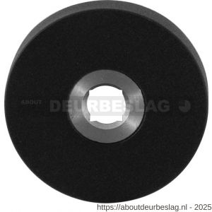 GPF Bouwbeslag ZwartWit GPF8100.05R rond click rozet 50x6 mm rechtsdraaiend zwart - R21007359 - afbeelding 1