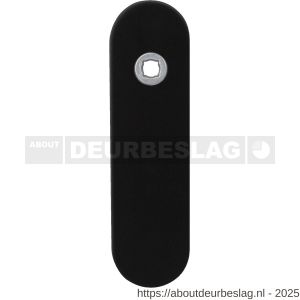 GPF Bouwbeslag ZwartWit GPF8100.10L PC72 kortschild gatdeel afgerond 169x46x8,5 mm PC72 linkswijzend zwart - R21003911 - afbeelding 1