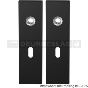 GPF Bouwbeslag ZwartWit GPF8100.15 BB56 kortschild rechthoekig enkelverend 169x46x8,5 mm BB56 zwart - R21006441 - afbeelding 1