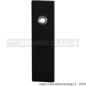 GPF Bouwbeslag ZwartWit GPF8100.15L BB56 kortschild gatdeel rechthoekig 169x46x8,5 mm BB56 linkswijzend zwart - R21006445 - afbeelding 1