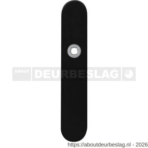 GPF Bouwbeslag ZwartWit GPF8100.20L PC72 langschild gatdeel afgerond 218x40x8,5 mm PC72 linkswijzend zwart - R21004199 - afbeelding 1