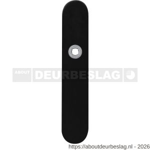GPF Bouwbeslag ZwartWit GPF8100.20R PC55 langschild gatdeel afgerond 218x40x8,5 mm PC55 rechtsdraaiend zwart - R21006455 - afbeelding 1
