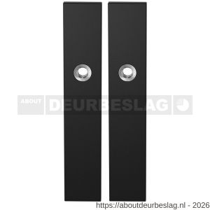 GPF Bouwbeslag ZwartWit GPF8100.25 blind langschild rechthoekig enkelverend 218x40x8,5 mm blind zwart - R21006456 - afbeelding 1