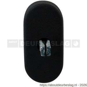 GPF Bouwbeslag ZwartWit GPF8100.30EL draaikiepmechanisme ovaal 65x30x12 mm met stift binnenzijde 40 mm zwart - R21008125 - afbeelding 1
