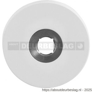 GPF Bouwbeslag ZwartWit GPF8100.40L/R rond click rozet 50x8 mm links-rechtsdraaiend wit - R21003638 - afbeelding 1
