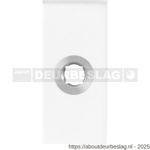 GPF Bouwbeslag ZwartWit GPF8100.41R rechthoekig click rozet 70x32x10 mm rechtsdraaiend wit - R21008304 - afbeelding 1