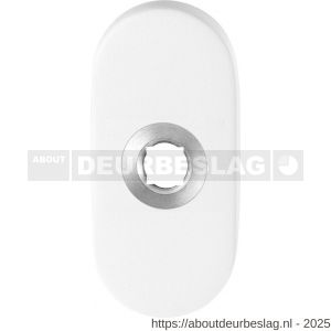 GPF Bouwbeslag ZwartWit GPF8100.44 ovaal click rozet 70x32x10 mm wit - R21008109 - afbeelding 1