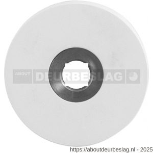 GPF Bouwbeslag ZwartWit GPF8100.45L rond click rozet 50x6 mm linksdraaiend wit - R21007363 - afbeelding 1
