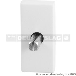 GPF Bouwbeslag ZwartWit GPF8100.54 draaikiepmechanisme rechthoekig 65x30x12 mm met stift binnenzijde 32 mm wit - R21004408 - afbeelding 1