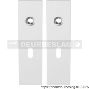GPF Bouwbeslag ZwartWit GPF8100.55 BB56 kortschild rechthoekig enkelverend 169x46x8,5 mm BB56 wit - R21006473 - afbeelding 1