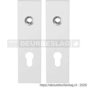 GPF Bouwbeslag ZwartWit GPF8100.55 PC72 kortschild rechthoekig enkelverend 169x46x8,5 mm PC72 wit - R21006475 - afbeelding 1