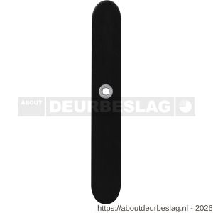 GPF Bouwbeslag ZwartWit GPF8100.70R XL PC92 langschild gatdeel XL afgerond 282x40x8,5 mm PC92 rechtsdraaiend zwart - R21011227 - afbeelding 1