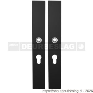 GPF Bouwbeslag ZwartWit GPF8100.75 XL PC55 langschild XL rechthoekig enkelverend 282x40x8,5 mm PC55 zwart - R21007537 - afbeelding 1