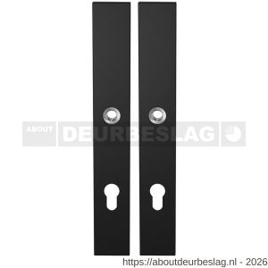 GPF Bouwbeslag ZwartWit GPF8100.75 XL PC85 langschild XL rechthoekig enkelverend 282x40x8,5 mm PC85 zwart - R21011228 - afbeelding 1