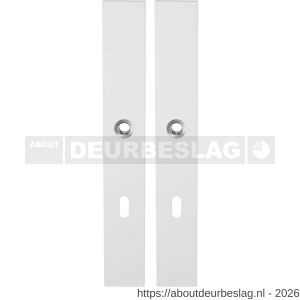 GPF Bouwbeslag ZwartWit GPF8100.85 XL BB72 langschild XL rechthoekig enkelverend 282x40x8,5 mm BB72 wit - R21007426 - afbeelding 1